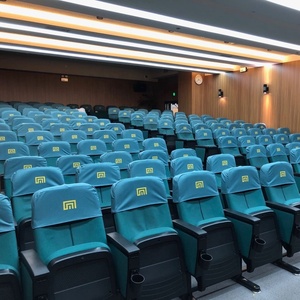 Custom logo coprisedile sala riunioni della scuola, stadio cinema banche copertura del sedile copertura in tessuto per la sedia della chiesa - Product Image 1