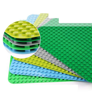 Set di Blocchi da Costruzione in Plastica ABS Compatibili con Mattoncini Grandi, Base 24 <span class=keywords><strong>X</strong></span> <span class=keywords><strong>32</strong></span> Punti, Giocattoli Educativi per Bambini, Tema Animali e Natura - Product Image 1