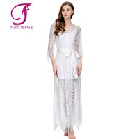 Robes de demoiselle d'honneur FUNG 6012, taille plus, été, manches courtes, longueur genoux, rayonne, fleurs