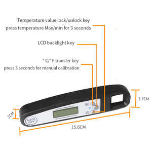 Đầu Dò Dài Kỹ Thuật Số Đọc Ngay Nhiệt Kế Thịt BBQ Nhiệt Kế Thực Phẩm Cho Bếp Nấu Ăn - Product Image 2