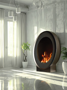 Unique Cheminée en acier Intérieur Extérieur Biorthanol Cheminée Verre Prix Moules à foyer sans fumée - Product Image 3