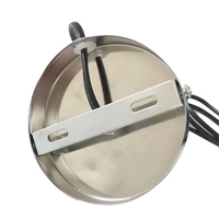 Lampe de bureau HoneyFly E27 en métal, base polie avec interrupteur marche/arrêt, câble de 180 cm, prise EU/US, douille à vis pour lampe de table