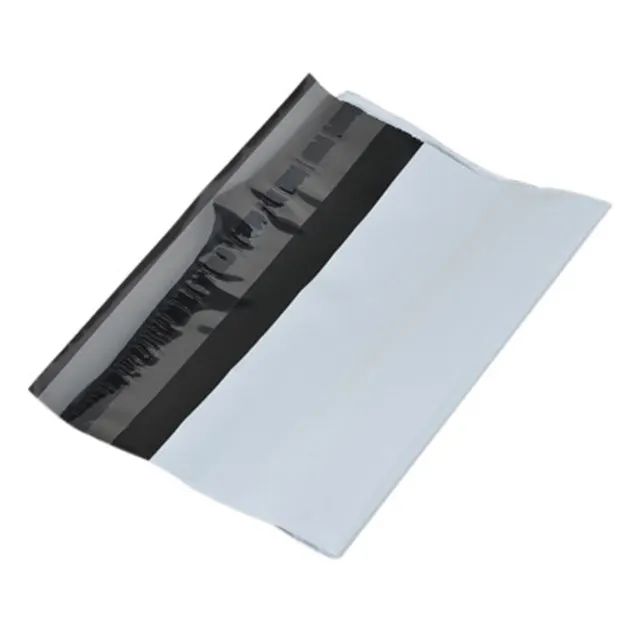 Di Colore bianco DHL UPS di Plastica Corriere Mailing Sacchetto Guarnizione Autoadesiva Poly Mailer Borse