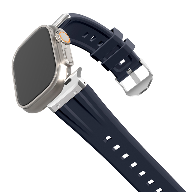 CM Replacement Sport Silicone Watch Strap for Apple Watch Series 9 8 7 6 5 4 3 2 SE Classic Rubber Wrist Belt
