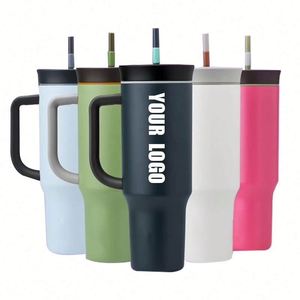 Offre Spéciale – Tasse à Café Personnalisée en Acier Inoxydable 304, Tasse Isotherme Sous Vide, Cadeau d'Événement, Tasse Imprimée avec Couvercle et Paille, avec Logo Personnalisé - Product Image 1
