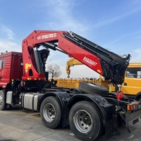 Camions tracteurs avec grue articulée pliable 2-20 tonnes, moteur Weichai, boîte de vitesses, pompe, équipement de levage pour la construction