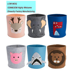 Keranjang penyimpanan mainan anak kartun besar, mainan baru keranjang cucian dengan serba-serbi penata pakaian kotor - Product Image 2