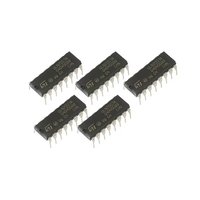 ULN2003 IC Array Transistor Tegangan Tinggi Arus Tinggi, Sirkuit Terpadu Penggerak yang Andal untuk Relay LED Motor Stepper
