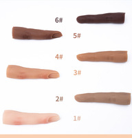 Main d'entraînement en silicone flexible pour la pratique des ongles, manucure, doigt artificiel réaliste pour la pratique des ongles en acrylique