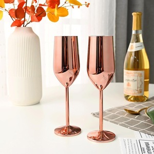 <span class=keywords><strong>Verre</strong></span> à vin en acier inoxydable mat/brillant avec logo personnalisé, réutilisable, incassable, gobelet à vin en métal - Product Image 4