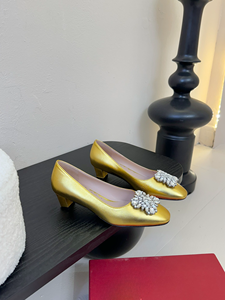 Zapatos de Tacón Grueso con Hebilla Plateada y Detalles en Cuero Genuino, Entresuela de Goma, Suela Exterior de Goma, Impermeables, Punta Cuadrada, Versátiles para el Traslado Diario - Product Image 6