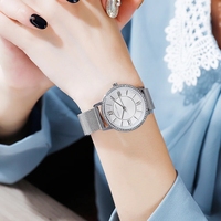 Montre pour femme de la marque Hannah Martin, 34 mm, classique, luxe, avec diamants, mouvement japonais original, montre de soirée pour femme, coffret cadeau