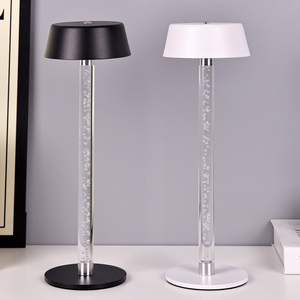 Restaurant Art Décoration intérieur Tactile Gradateur LED Luxe Alliage d'Aluminium LED Lampe de Bureau Sans Fil <span class=keywords><strong>avec</strong></span> Abat-Jour - Product Image 4