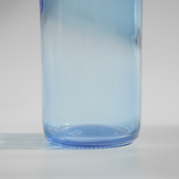 Vente en gros bouteille de bière en verre bleu de 330ml avec couronne bouteille en verre de bière personnalisée diverses bouteilles en verre de bière