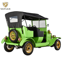 Voitures classiques électriques rétro personnalisées pour le tourisme et les mariages, avec moteur AC 7,5 kW, batterie 72 V, 7-8 places
