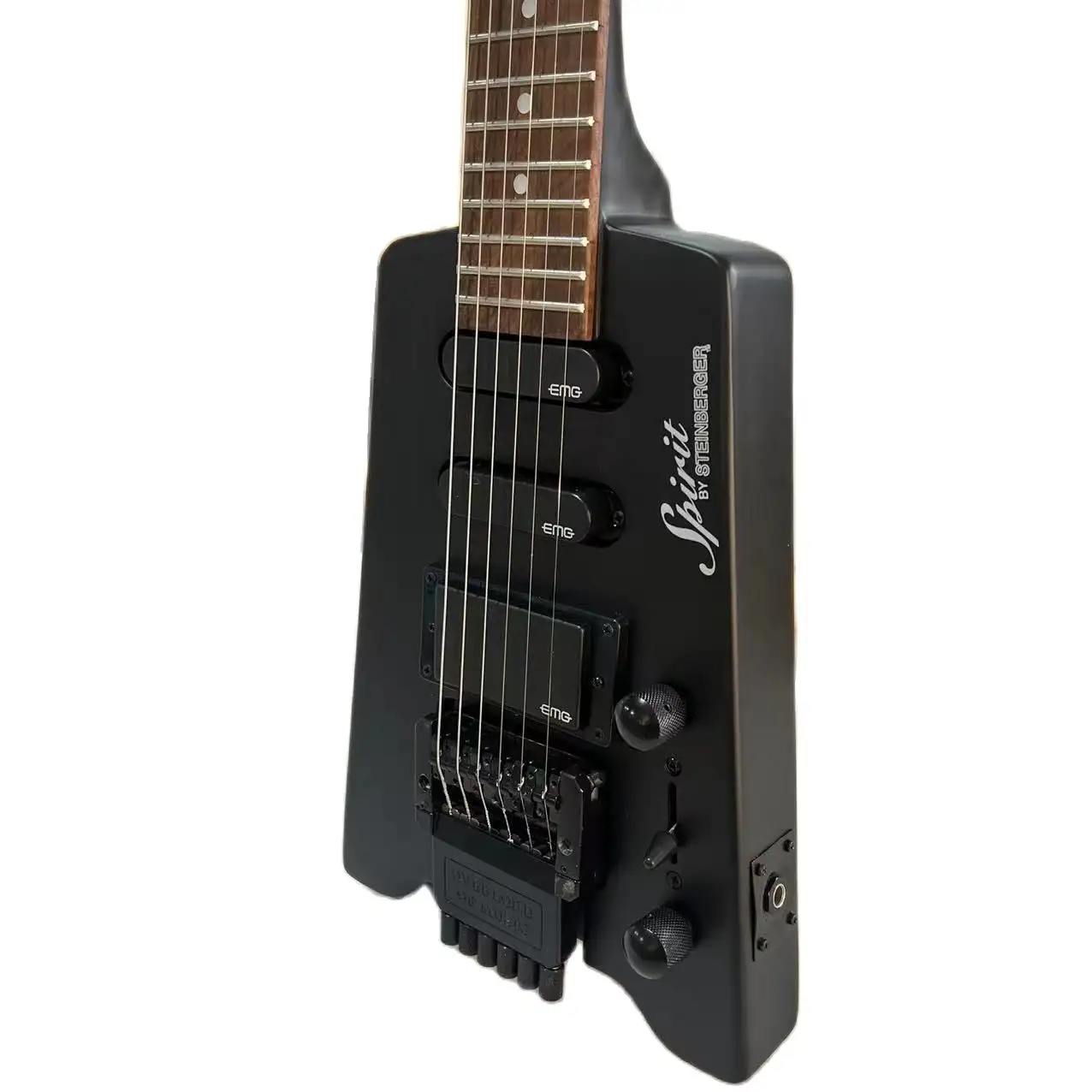 Steinbergers elektro gitar siyah renk maun gövde gülağacı klavye saten bitirir 6 dizeleri tuner