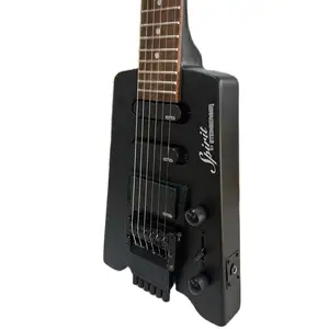 スタインバーガーズエレクトリックギターブラックカラーマホガニーボディローズウッド指板サテン仕上げ6弦ギターラ