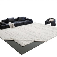 Tapis insonorisant en fibre de polyester tissé à la machine, lavable, détachable, sans colle, style luxe léger italien, pour salon JR2025-12-14-1
