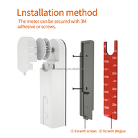 Moteur de rideau électrique avec puce Tuya Zigbee, panneau solaire, maison intelligente Tuya, moteur de chaîne de rideau AM43