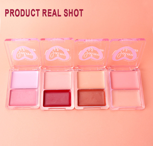 Vente en gros 2 en 1 Palette de fard <span class=keywords><strong>à</strong></span> joues crème en plastique rose longue durée étanche Contour des joues fard <span class=keywords><strong>à</strong></span> joues aqueux mat - Product Image 6