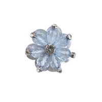Fleurs en strass 3D en PVC à paillettes pour la décoration de robes, sacs, chaussures et chapeaux - Vente en gros