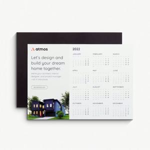 Custom Magnetic Calendars 2025 Real Estate Landscape Calendar Printable Realtor Magnet Calendar, Real Estate New Year Marketing
