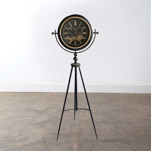 Hiện đại sang trọng mỹ đặc biệt lớn đứng sàn đồng hồ sáng tạo bánh xoay ba chân trang trí đồng hồ treo tường cho cuộc sống - Product Image 4