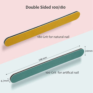 Siêu Chất Lượng Đức Giấy Nhám Màu Vàng Màu Xanh Lá Cây 2 Màu Sắc Móng Tay Tập Tin Thêm Mạnh Mẽ Sắc Nét Chuyên Nghiệp Hai Mặt Tùy Chỉnh Móng Tay Tập Tin - Product Image 4