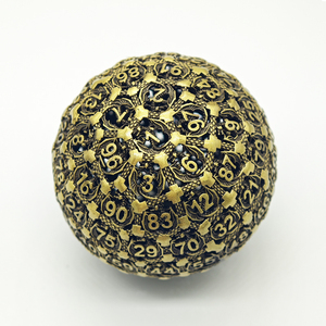 <span class=keywords><strong>D100</strong></span>ลูกเต๋าโลหะแบบกำหนดเองสำหรับดันเจี้ยนและมังกร (DND) RPG Ball ROLL tabletop polyhedral - Product Image 2