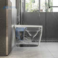 Siège de toilette intelligent de la série Basic avec bidet allongé, télécommande incluse, lumière nocturne chaude automatique, chauffage intelligent et auto-nettoyant