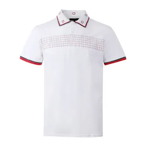 T-shirt blanc de grande taille pour homme, uniforme de golf, design à la mode, Offre Spéciale