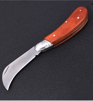 Couteau de greffage d'élagage pliant bonsaï en acier inoxydable de qualité professionnelle pour usage de jardin couteau de greffage de jardin en bois