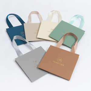 Boyang – sacs en papier personnalisés pour bijoux, emballage cadeau avec votre propre Logo - Product Image 1