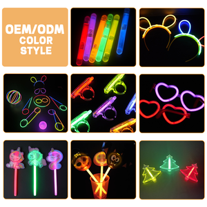 Set di Giocattoli in Plastica Fluorescente OPPO, Bastoncini Luminosi Fai-da-Te per Braccialetti, per Feste, Raduni e Serate KTV, con Confezione in Scatola Colorata - Product Image 4