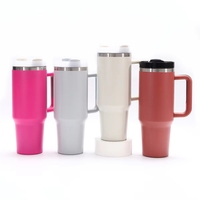 Gobelet isotherme en acier inoxydable de 40 oz avec couvercle et paille pour voiture – Meilleure vente OEM/ODM aux États-Unis