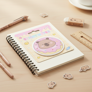 Carnet de notes autocollantes Cate Cartoon Capybara pour étudiants et bureau, avec <span class=keywords><strong>bandes</strong></span> de messages détachables et notes mignonnes Capybara - Product Image 5