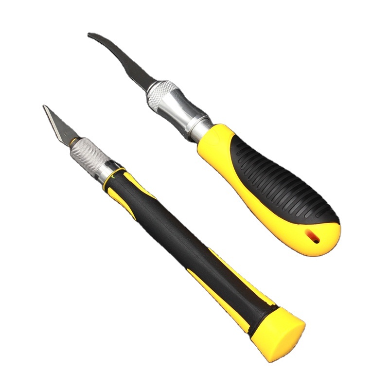 1 set Metal Handle Scalpel Blade Wood Paper Cutter Craft Pen Knives Engraving