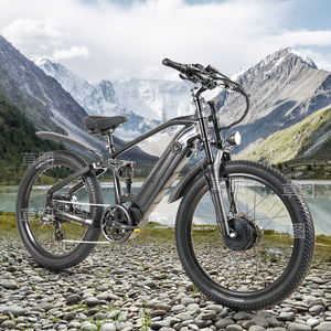 Bicicletta Elettrica da Montagna/Città con Doppio Motore Brushless 26" <span class=keywords><strong>X</strong></span> 3.0", Batteria al Litio 48V Nascosta, Telaio in Alluminio, Motore Posteriore da 500W - Product Image 3