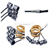 Élément chauffant à ressort personnalisé OEM pour moule à canaux chauds, 220V avec thermocouple J/K pour buse de moulage par injection