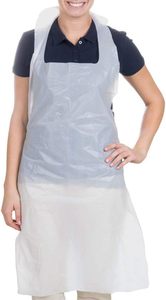 Food Grade Translucent HDPE Eco-Friendly Soft <b>Waterproof</b> Plastic Aprons Hairdressing <b>Overalls</b> Salons Blow Molding Process - Product Image 2