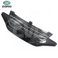 Pour Hona Fit Jazz Gk5 2014-2020 Grille avant en fibre de verre style Silkblaze