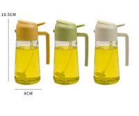 Botol Minyak Multifungsi untuk Dapur Rumah Tangga, Dua dalam Satu, Kapasitas Besar, Semprotan Tekan, Botol Minyak Zaitun