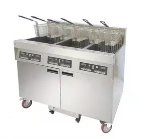 Commercial fast food restaurant 3 frying tank kfc chicken pressure fryer