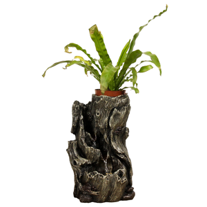 Fontaine d'intérieur de table, cascade de méditation, décoration de bureau exquise en résine, finition naturelle, ornement de fontaine d'eau zen - Product Image 1