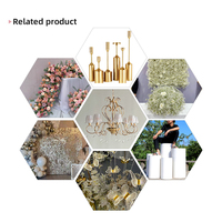 Lustre en métal de luxe personnalisé pour mariage, alimenté par courant alternatif, éco-responsable, moderne, décoratif, lampes de plafond