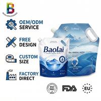 Pochettes souples Doypack pliables de 5 litres, 10 litres, 128 oz avec bec verseur pour stockage extérieur, boissons et eau