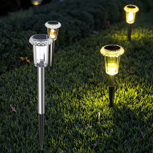 Lampada Solare da Giardino IP44 Impermeabile, Piccola Lampada LED Solare <span class=keywords><strong>per</strong></span> Esterni, Illuminazione Stradale <span class=keywords><strong>per</strong></span> <span class=keywords><strong>Balcone</strong></span> e Decorazioni da Giardino - Product Image 3