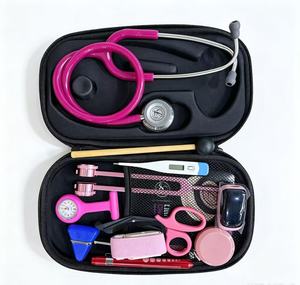 Stéthoscope à double tête, kit d'examen médical, outils de diagnostic clinique avec étui en EVA - Product Image 3