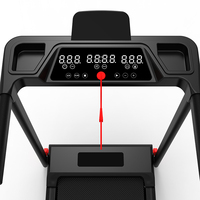 Caminadora Plegable Portátil con Pantalla LED, Llave de Seguridad, Silenciosa, con Amortiguación, Máquina Eléctrica para Correr en Casa, Equipo de Fitness