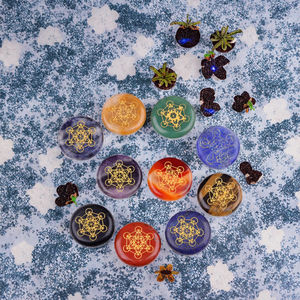 Grosir liontin energi kubus Metatron kristal mawar batu akik 7 kalung kristal penyembuhan Reiki Chakra kristal mentah ukiran - Product Image 3